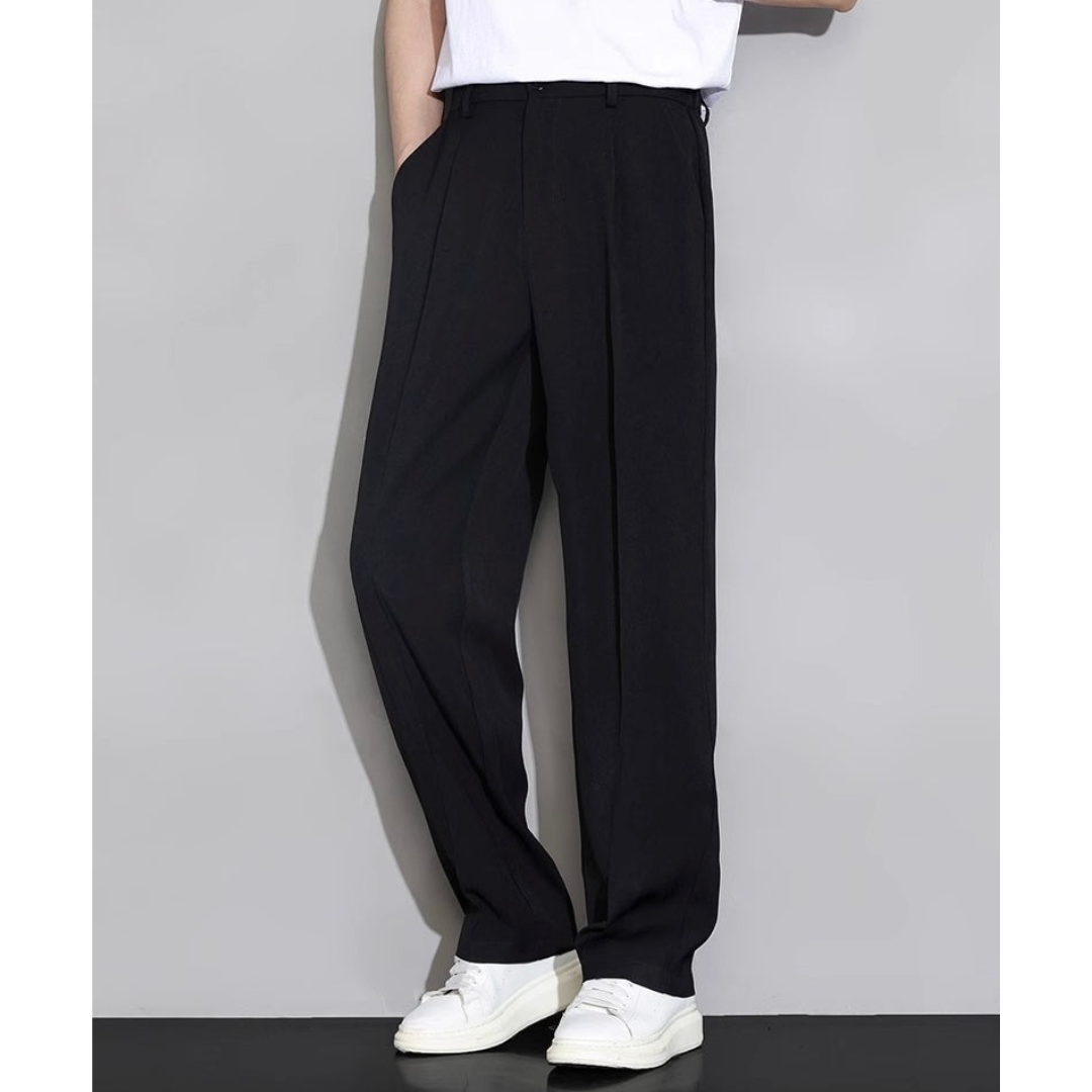【4color】メンズ スラックス タックデザイン SS-000134