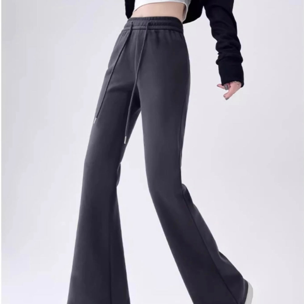 美脚フレアスウェットパンツ スタイルアップする楽ちんスウェット SS-000292