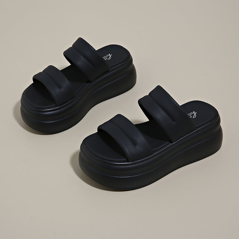 【3color】厚底ボリュームダブルベルトサンダル SS-000118