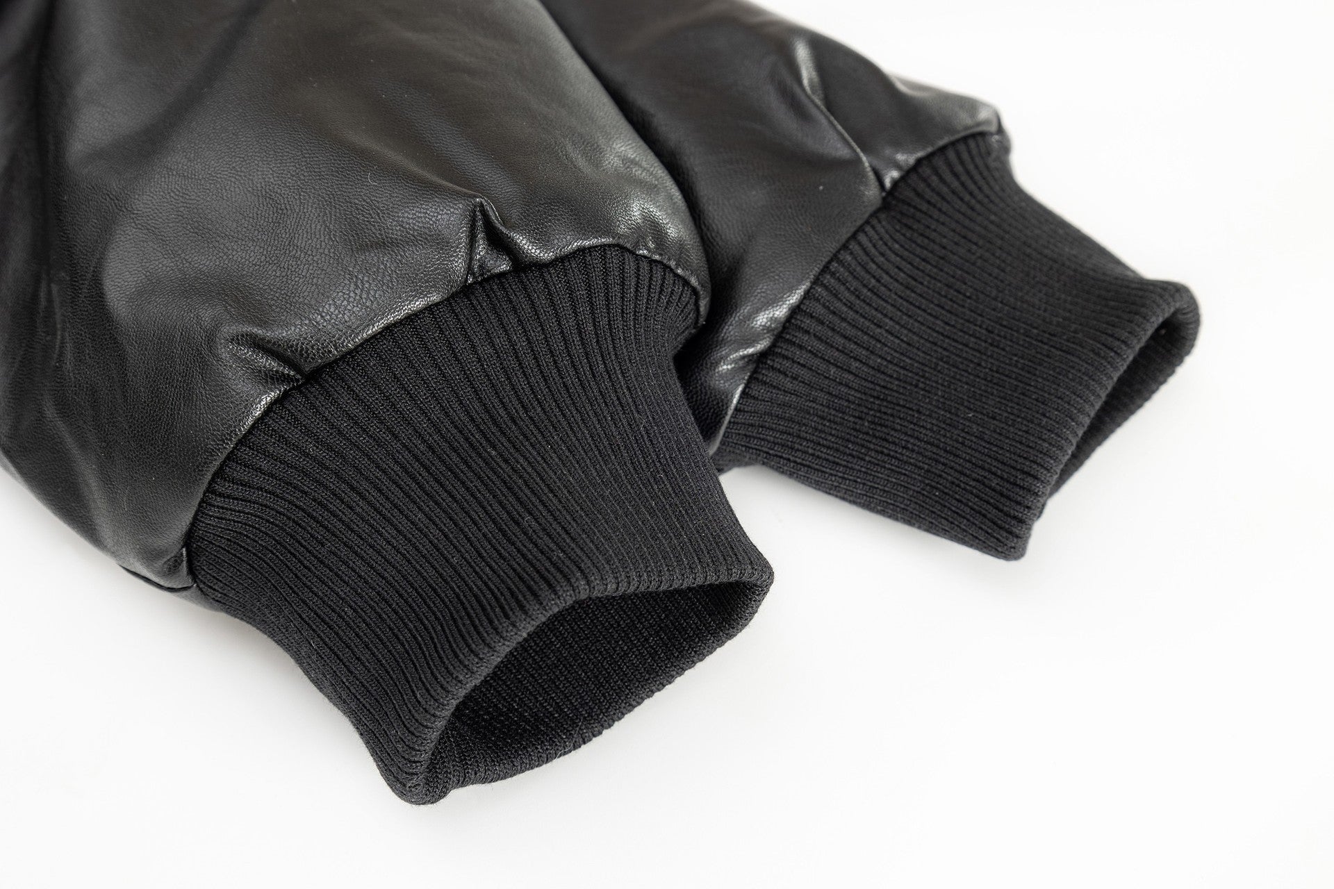 フェイクレザー ファーフードジャケット SS-000698