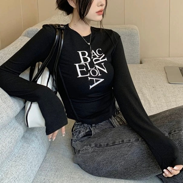 ロゴプリント入りロングTシャツ SS-000631