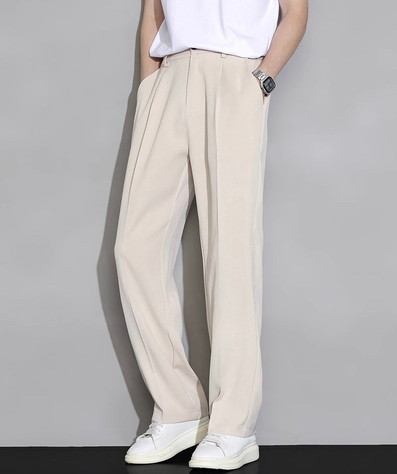 【4color】メンズ スラックス タックデザイン SS-000134