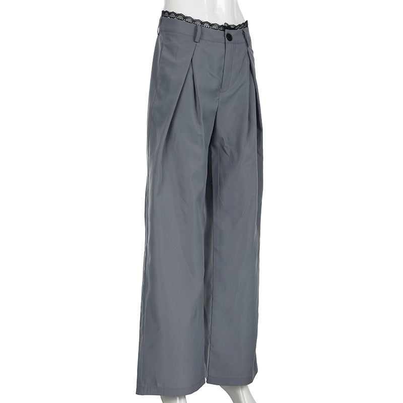 タックワイドスラックスパンツ ゆるっとお洒落な抜け感パンツ SS-000293