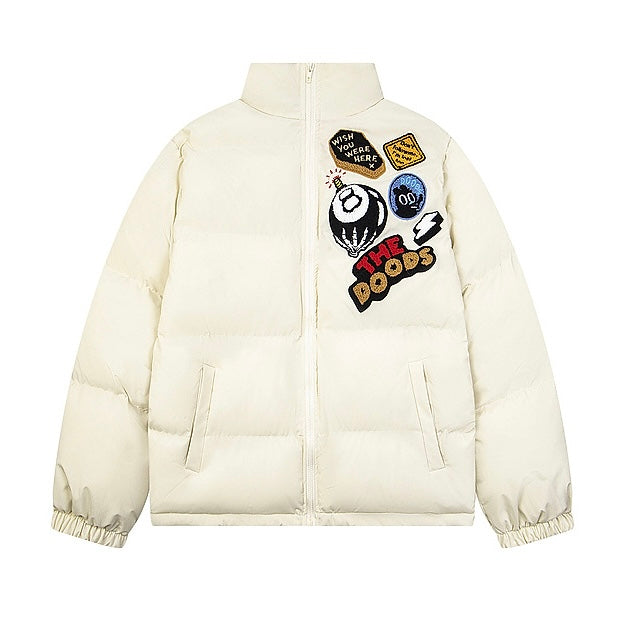 ワッペンデザインショートダウン SS-000695