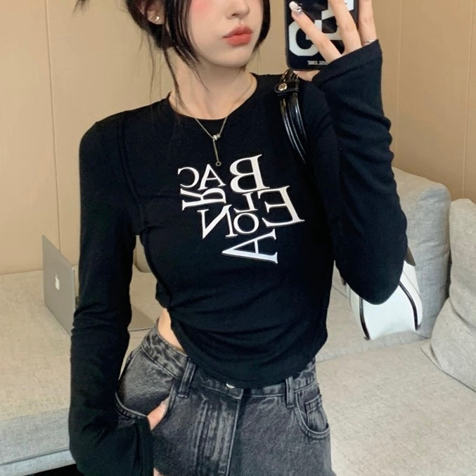 ロゴプリント入りロングTシャツ SS-000631