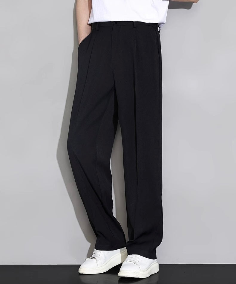 【4color】メンズ スラックス タックデザイン SS-000134