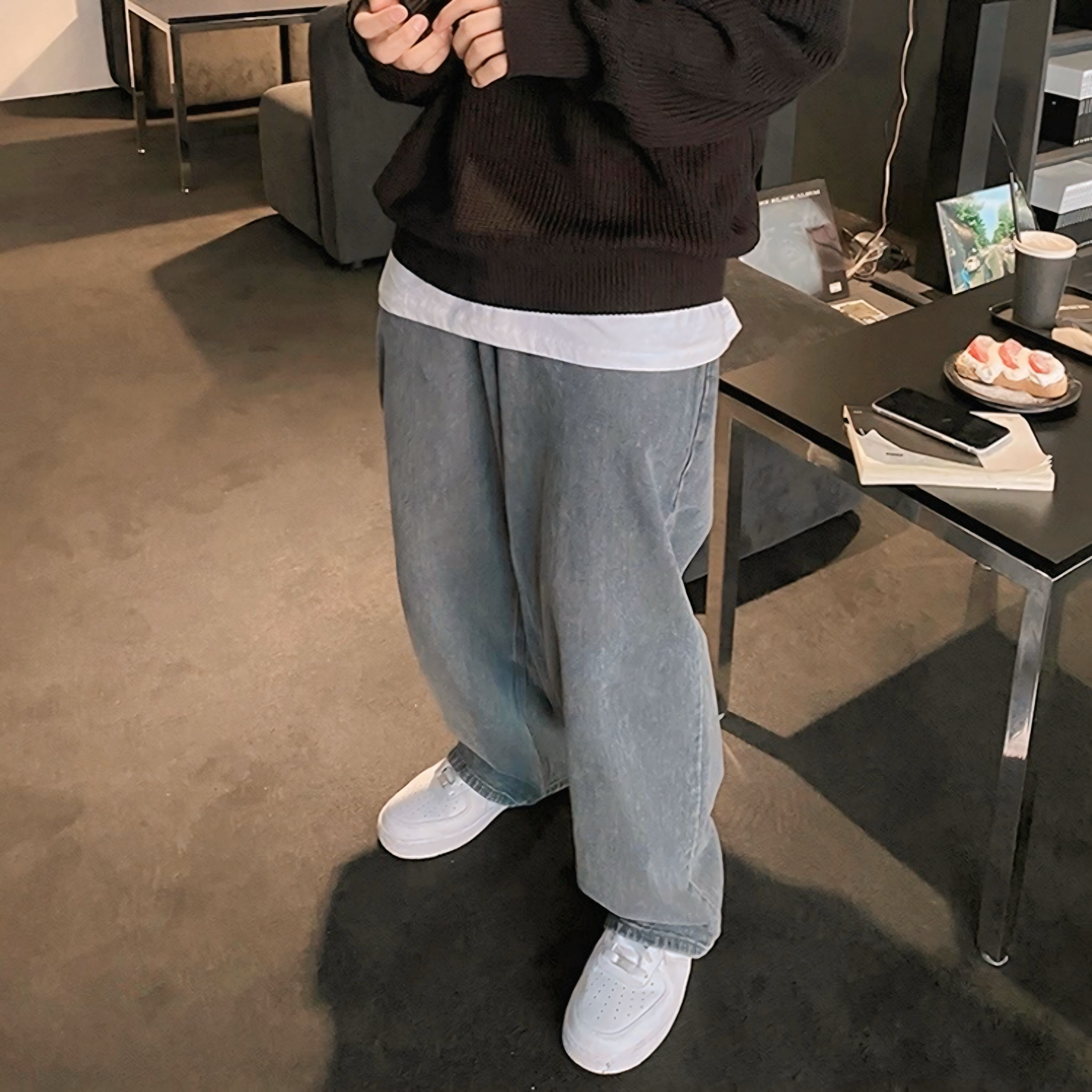 【2color】リラックスフィット デニムジーンズ SS-000156