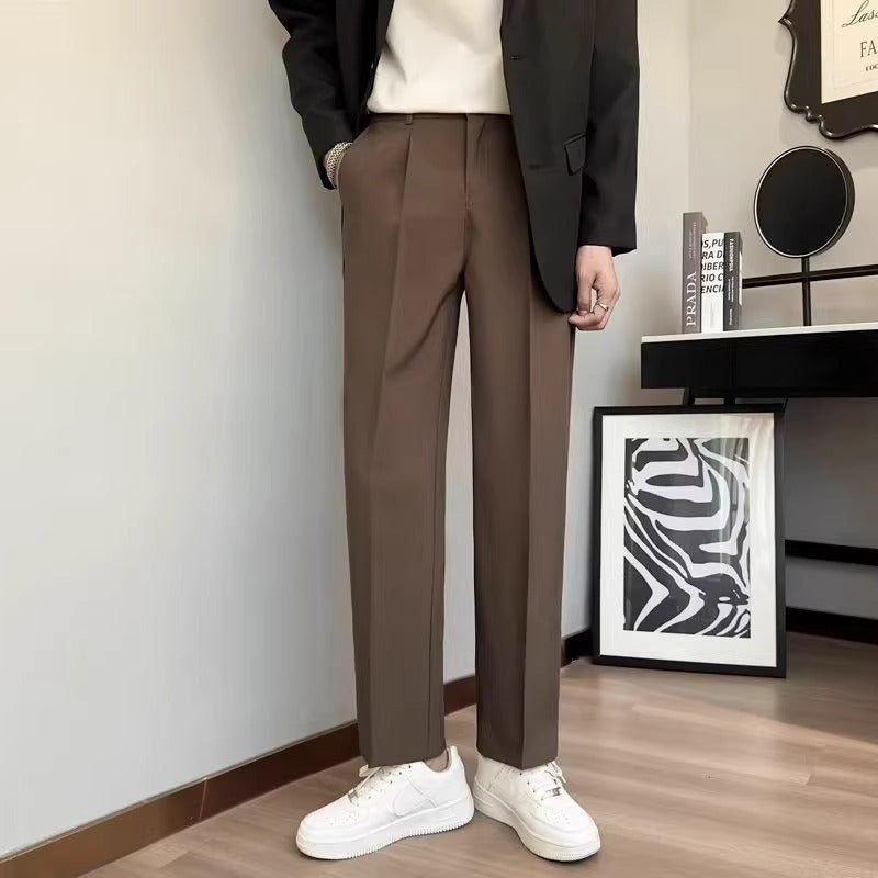 【4color】メンズ スラックス タックデザイン SS-000134