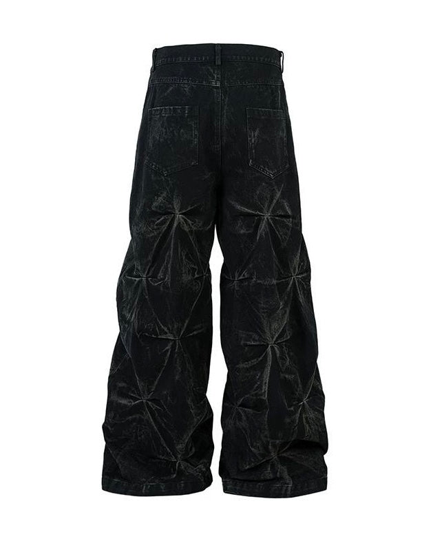 立体デザイン ワイドデニムパンツ 
SS-000699