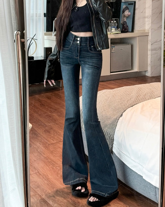 【骨盤パッド入り】MOMO DENIM フレアデニム SS-000661