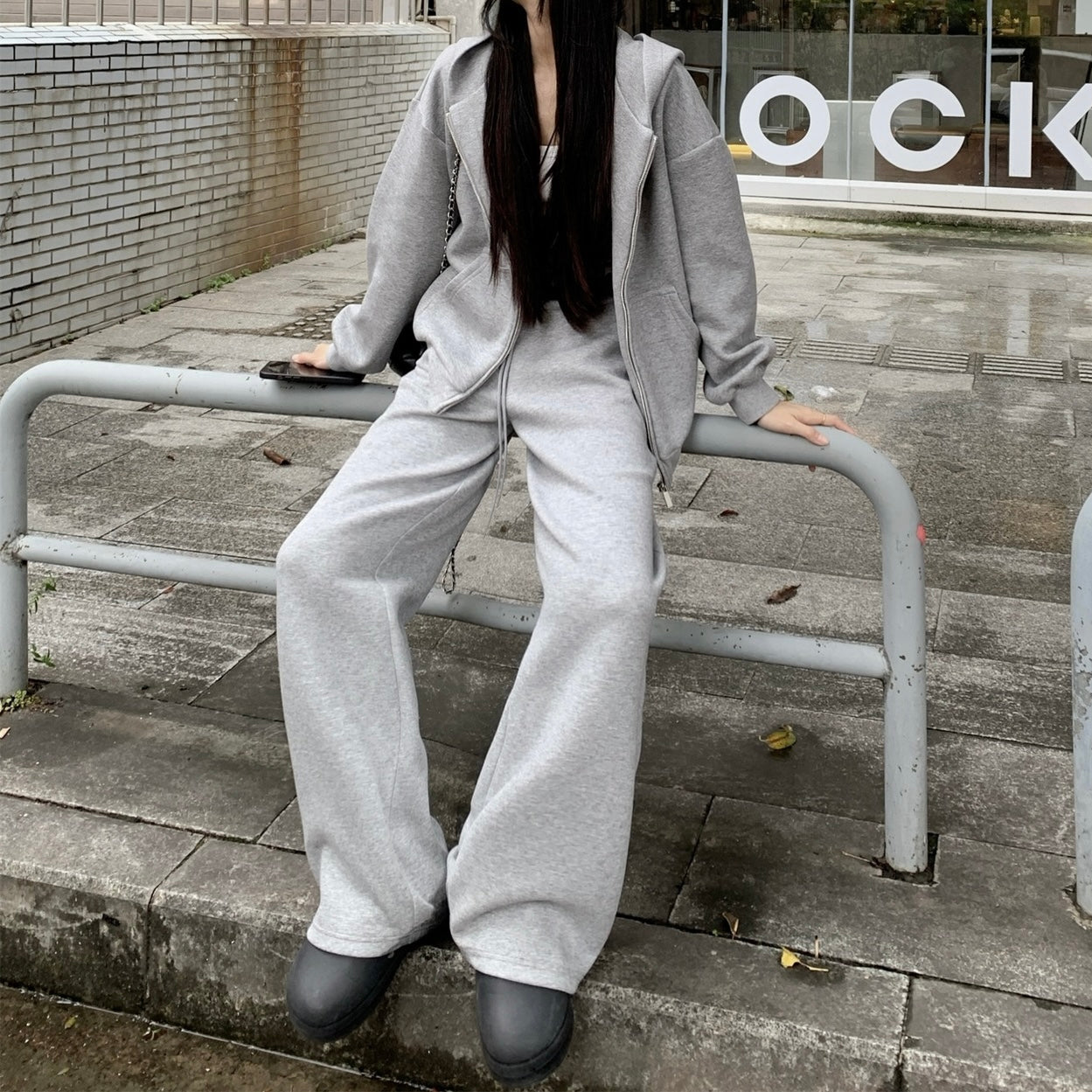 【CITY. SETUP】（セットアップ）グレー スウェットSS-000583