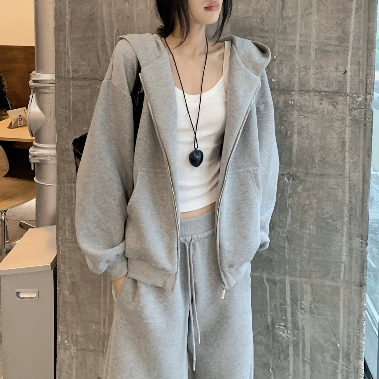 【CITY. SETUP】（セットアップ）グレー スウェットSS-000583