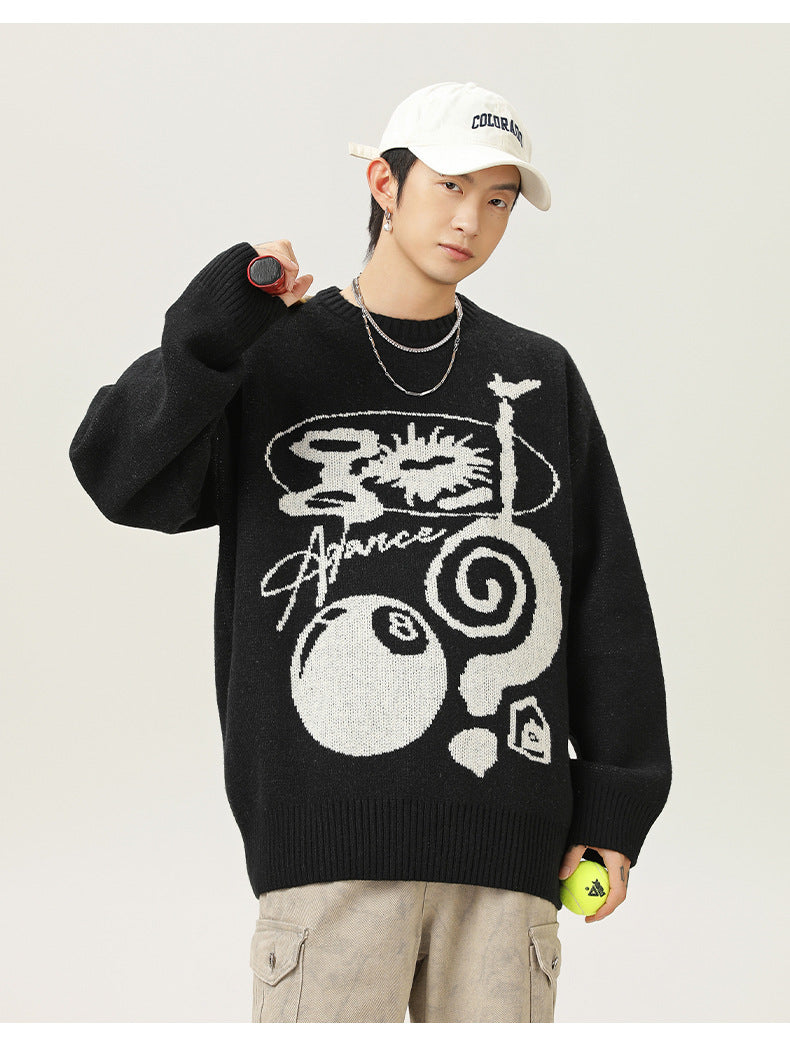 グラフィックニットセーター SS-000712