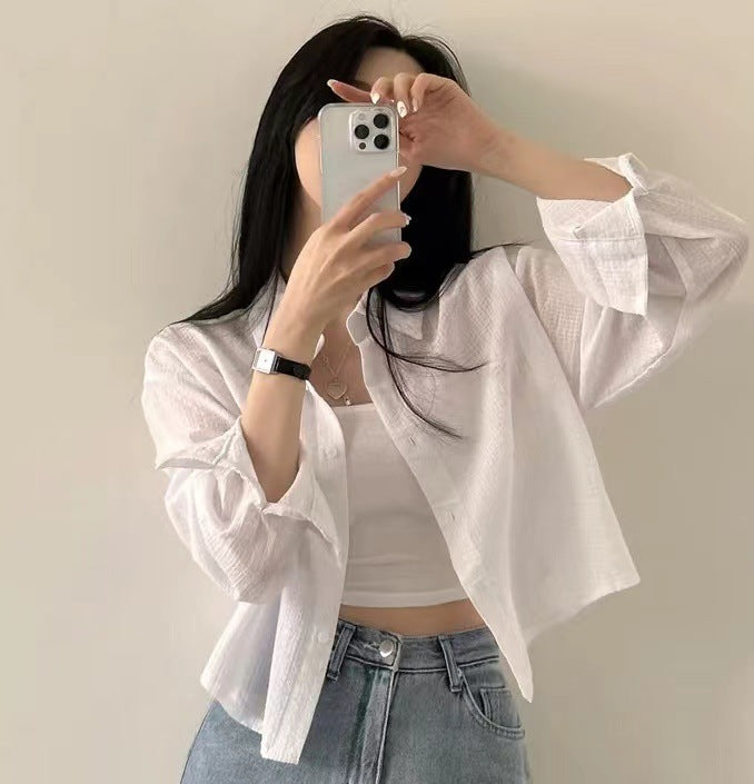 【5color】ナチュラルカラー ストライプシャツ｜大人女子の長袖ブラウス SS-000239