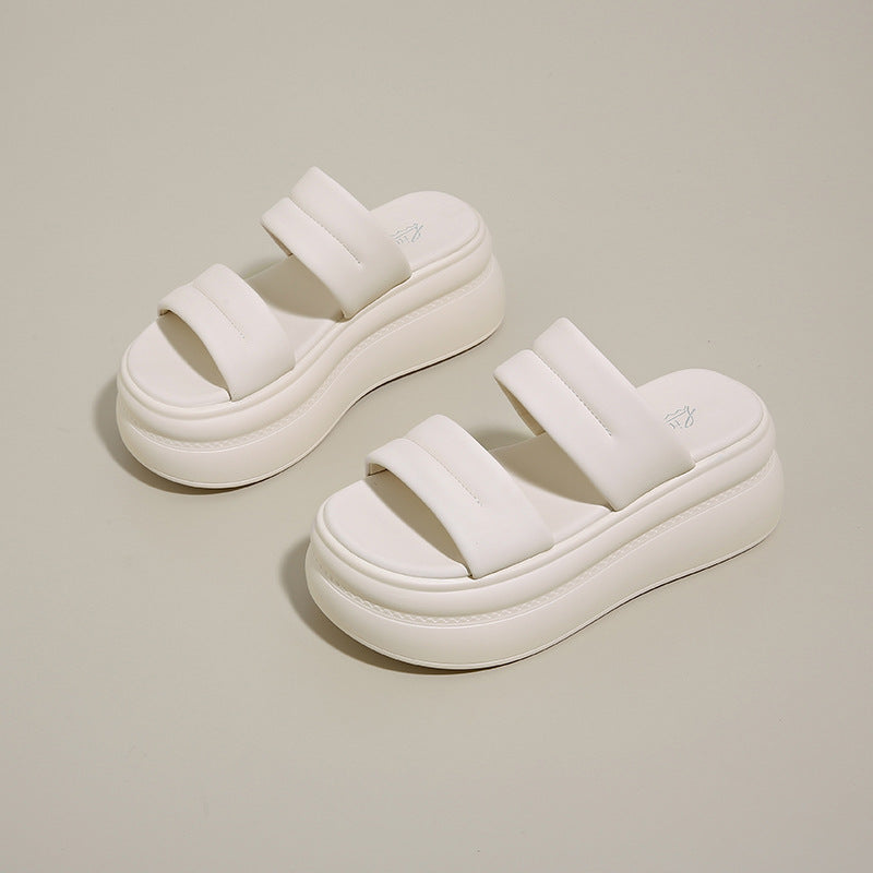 【3color】厚底ボリュームダブルベルトサンダル SS-000118