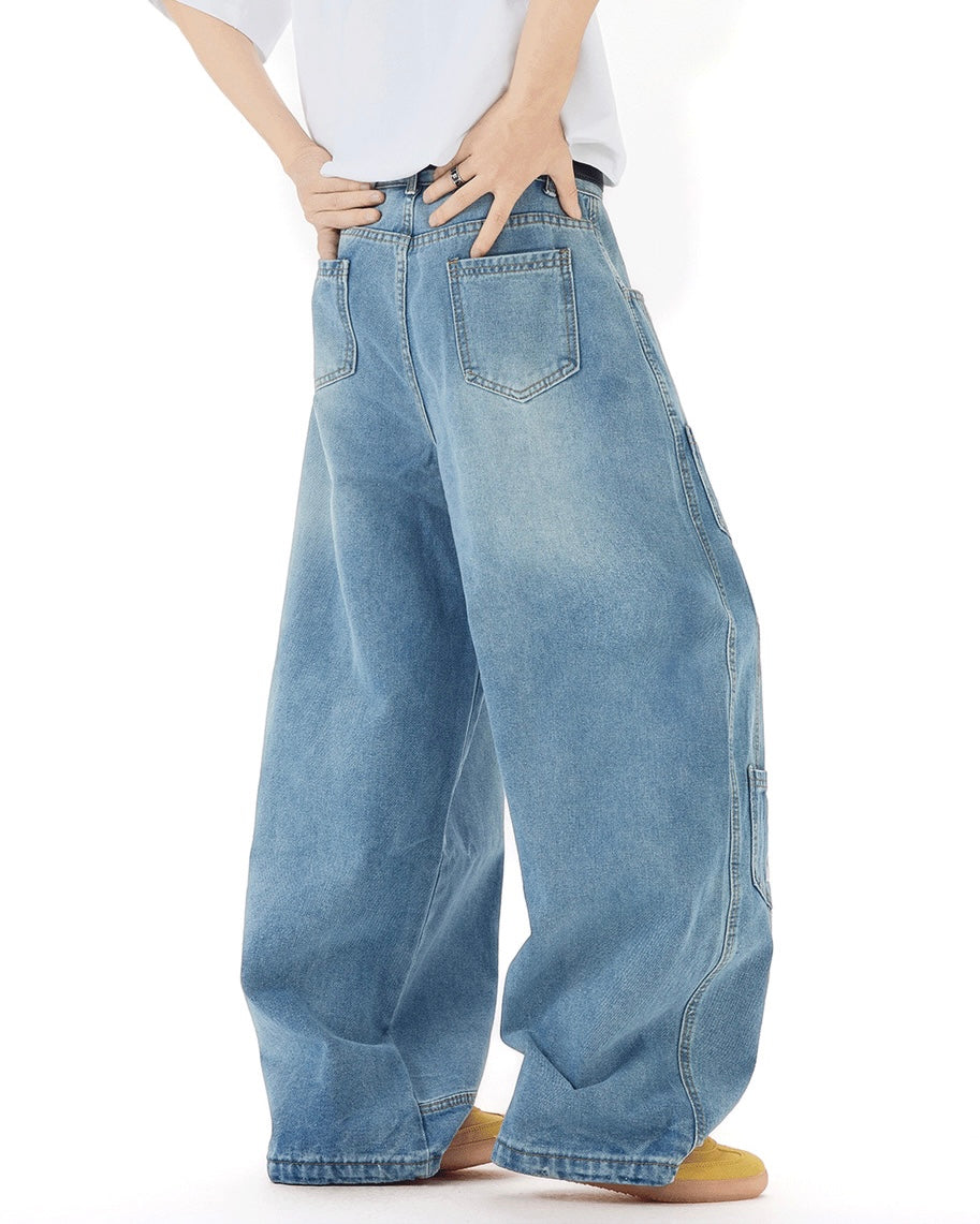 ポケットロゴワイドデニムパンツ SS-000711