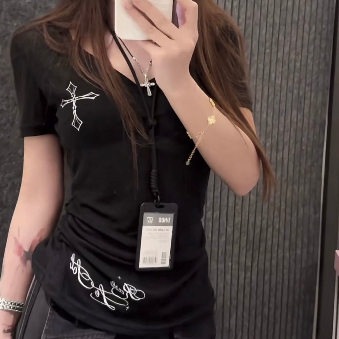 クロスプリント Tシャツ SS-000426