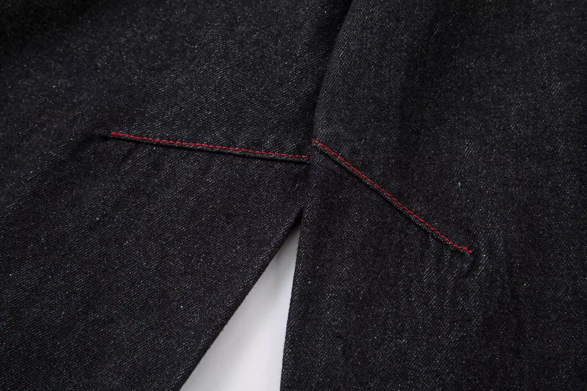 フロントボタン 刺繍入りワイドデニム SS-000682