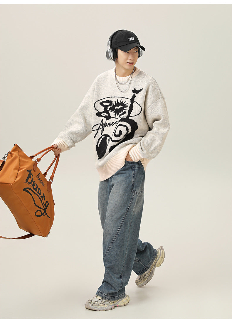 グラフィックニットセーター SS-000712