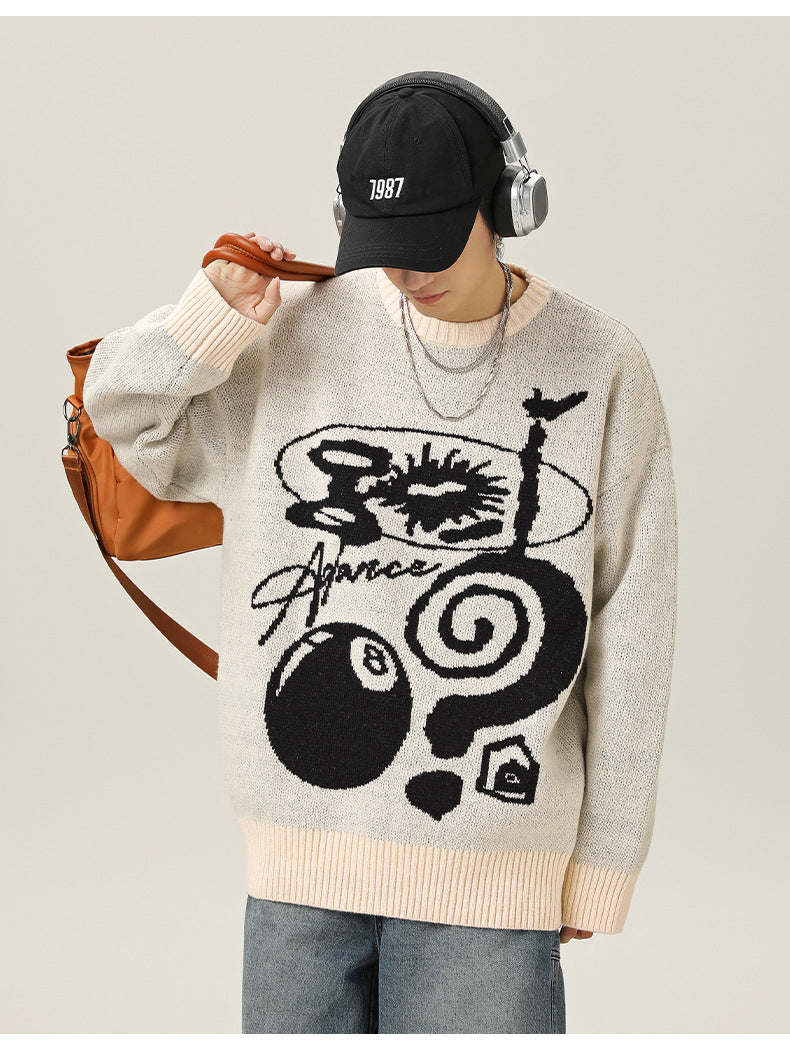 グラフィックニットセーター SS-000712