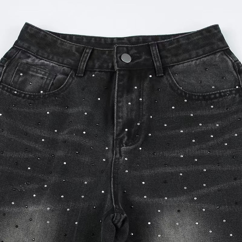 ストーンブラックデニムパンツ SS-000638