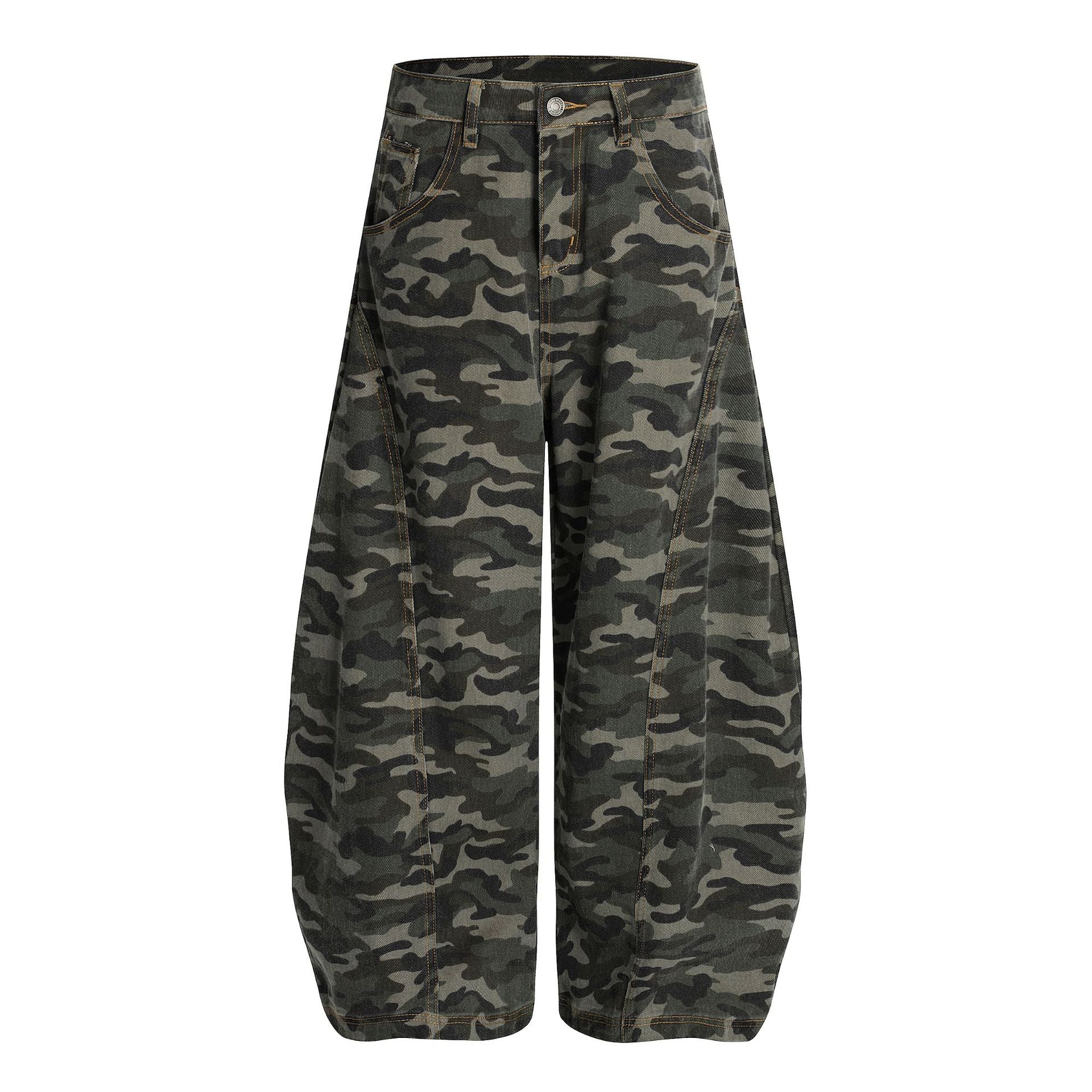 カモフラージュ ワイドパンツ メンズ レディース ユニセックス SS-000320