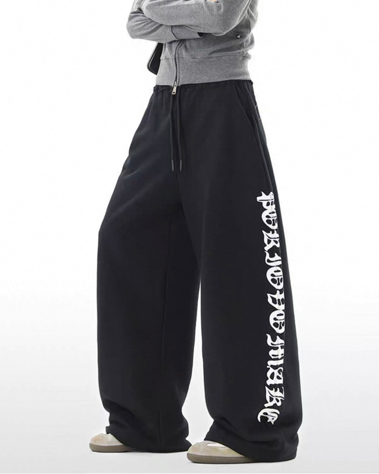 サイドロゴ ワイドスウェットパンツ SS-000675