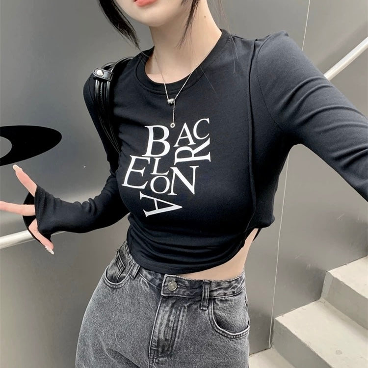 ロゴプリント入りロングTシャツ SS-000631