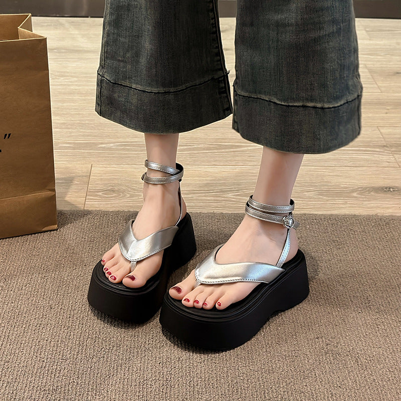 【3color】厚底トングストラップサンダル SS-000114