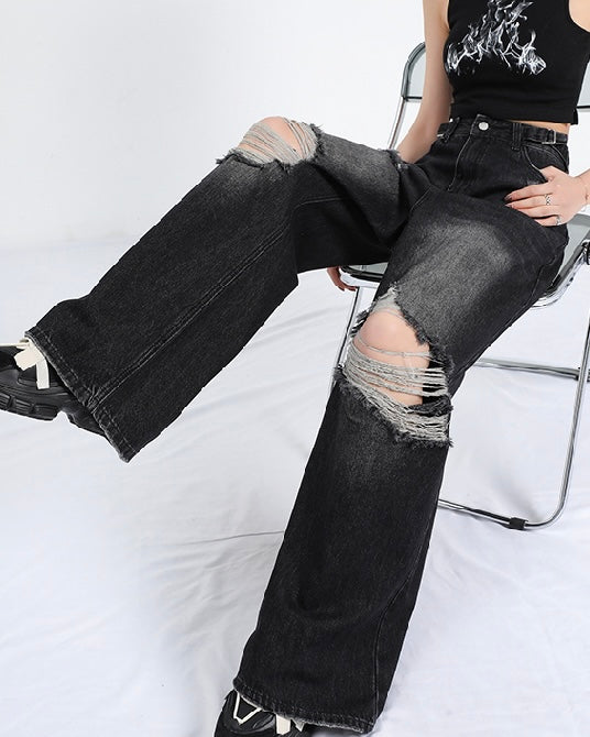 ダメージジーンズ ルーズシルエット SS-000684