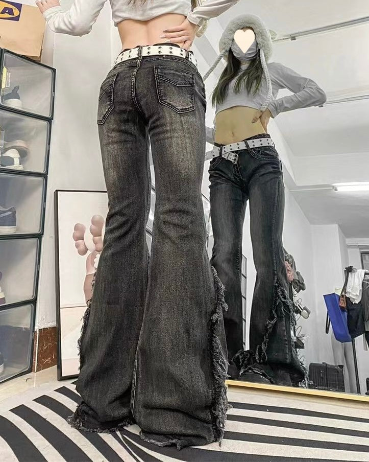 ダメージフレアデニムパンツ 
SS-000635